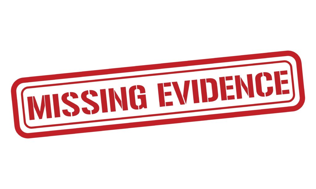 Missing Evidence